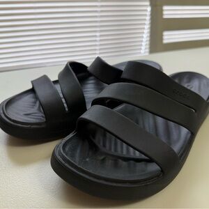 Black Slide Sandals